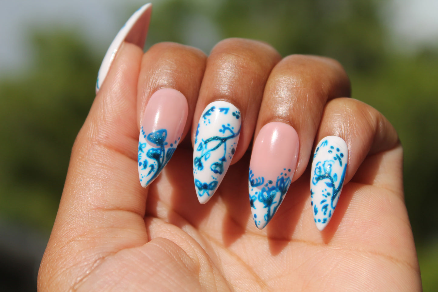 Porcelain Cup Nails